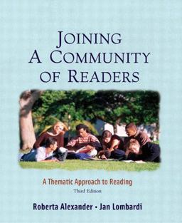 Joining a Community of Readers A Thematic Approach to Reading 3rd 9780321145987 Front Cover