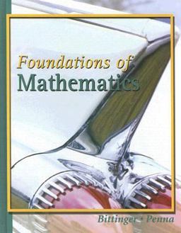 Foundations of Mathematics  9780321168566 Front Cover