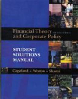 Financial Theory and Corporate Policy 4th 9780321179548 Front Cover