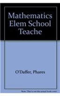 Mathematics for Elementary School Teachers