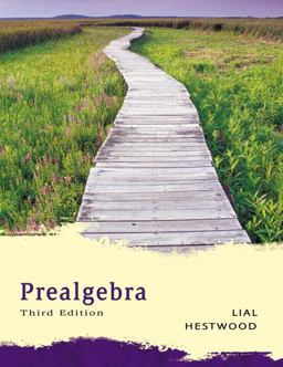 Prealgebra 3rd 9780321266620 Front Cover