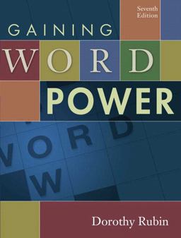 Gaining Word Power 7th 9780321273529 Front Cover
