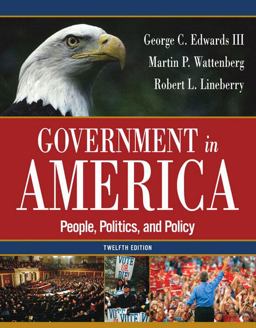 Government in America People, Politics, and Policy 12th 9780321292544 Front Cover
