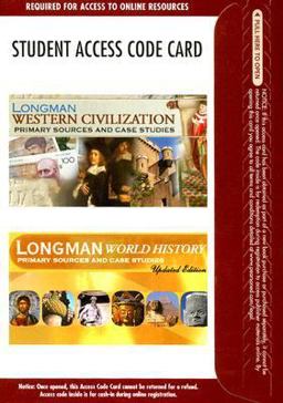 Longman Western Civilization and Longman World History