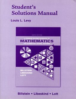 Problem Solving Approach to Mathematics for Elementary School Teachers 9th 2006 Student Manual, Study Guide, etc.  9780321331267 Front Cover