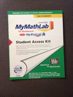 Mymathlab for Blackboardaccess Kit (New)