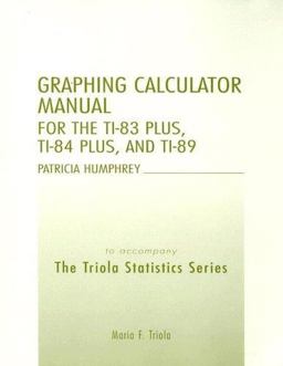 Graphing Calculator Manual for the Ti-83 Plus, Ti-84 Plus, and Ti-89