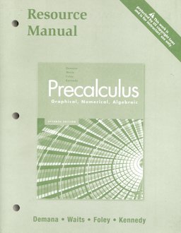 Precalculus Graphical, Numerical, Algebraic