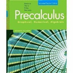 Precalculus Graphical, Numerical, Algebraic 7th 9780321374233 Front Cover