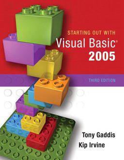 Starting Out with Visual Basic 2005