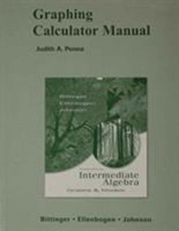 Graphing Calculator Manual for Intermediate Algebra