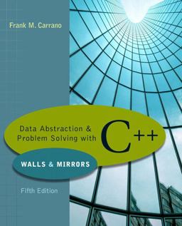 Data Abstraction and Problem Solving with C++ 5th 9780321433329 Front Cover
