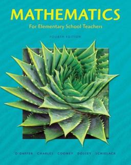 Mathematics for Elementary School Teachers 4th 9780321448040 Front Cover