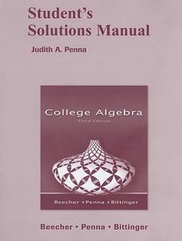 Student's Solutions Manual for College Algebra