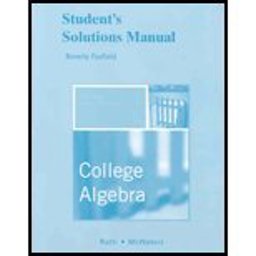 Student's Solutions Manual for College Algebra