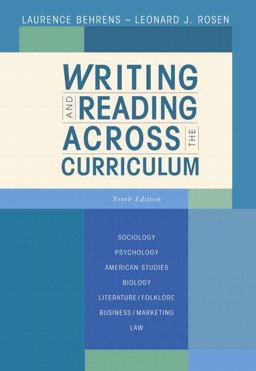 Writing and Reading Across the Curriculum 10th 9780321486431 Front Cover