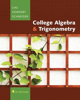 College Algebra and Trigonometry 4th 9780321497444 Front Cover