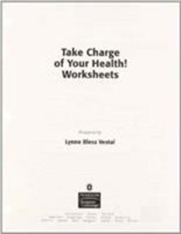 Take Charge of Your Health Worksheets
