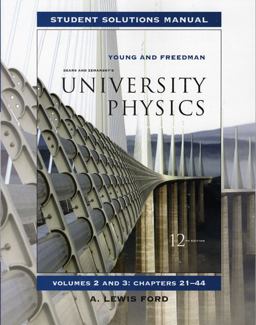 Student Solutions Manual for University Physics Vols 2 And 3