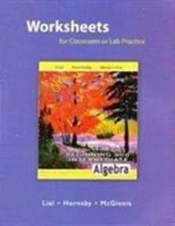Beginning and Intermediate Algebra Worksheets for Classroom or Lab Practice