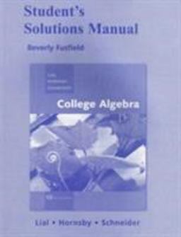 Student Solutions Manual for College Algebra