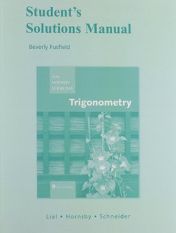 Student Solutions Manual for Trigonometry