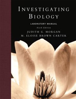 Investigating Biology Lab Manual 6th 9780321536600 Front Cover
