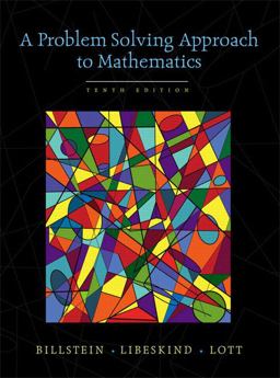 Problem Solving Approach to Mathematics 10th 9780321570543 Front Cover