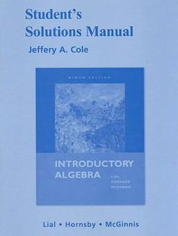Student Solutions Manual for Introductory Algebra