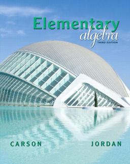Elementary Algebra 3rd 9780321577290 Front Cover