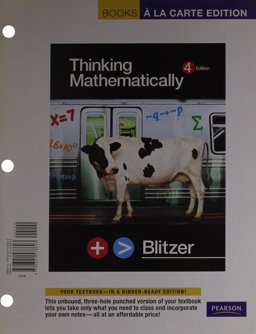 Thinking Mathematically, Books a la Carte Edition