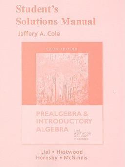 Prealgebra and Introductory Algebra
