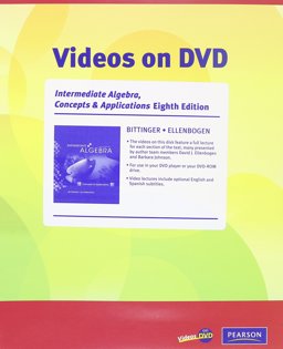 Videos on DVD for Intermediate Algebra