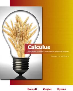 Calculus for Business, Economics, Life Sciences and Social Sciences