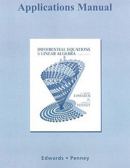Applications Manual for Differential Equations and Linear Algebra 3rd 9780321615251 Front Cover