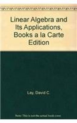 Linear Algebra and Its Applications, Books a la Carte Edition