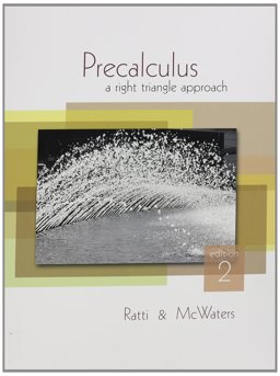 Precalculus A Right Triangle Approach 2nd 9780321624369 Front Cover