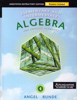 Elementary and Intermediate Algebra for College Students