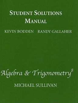 Algebra and Trigonometry