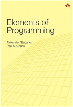 Elements of Programming  9780321635372 Front Cover