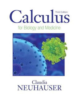 Calculus for Biology and Medicine 3rd 9780321644688 Front Cover