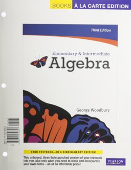 Elementary and Intermediate Algebra, Books a la Carte Edition