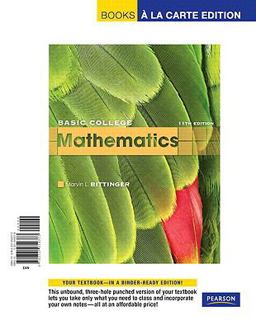 Basic College Mathematics, Books a la Carte Edition