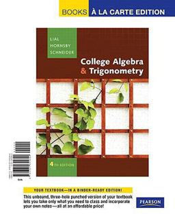College Algebra and Trigonometry (A la Carte)