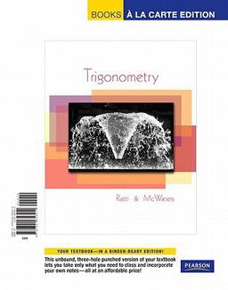Trigonometry, Books a la Carte Edition