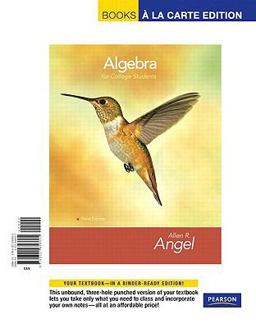 Algebra for College Students, Books a la Carte Edition