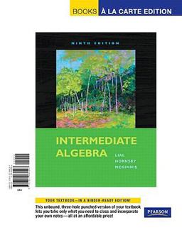 Intermediate Algebra, Books a la Carte Edition