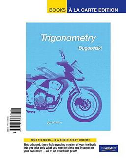 Trigonometry, Books a la Carte Edition