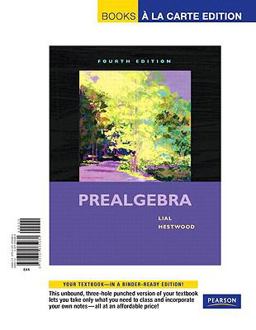Prealgebra, Books a la Carte Edition