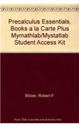 Precalculus Essentials, Books a la Carte Plus MyMathLab/MyStatLab Student Access Kit 3rd 9780321668783 Front Cover